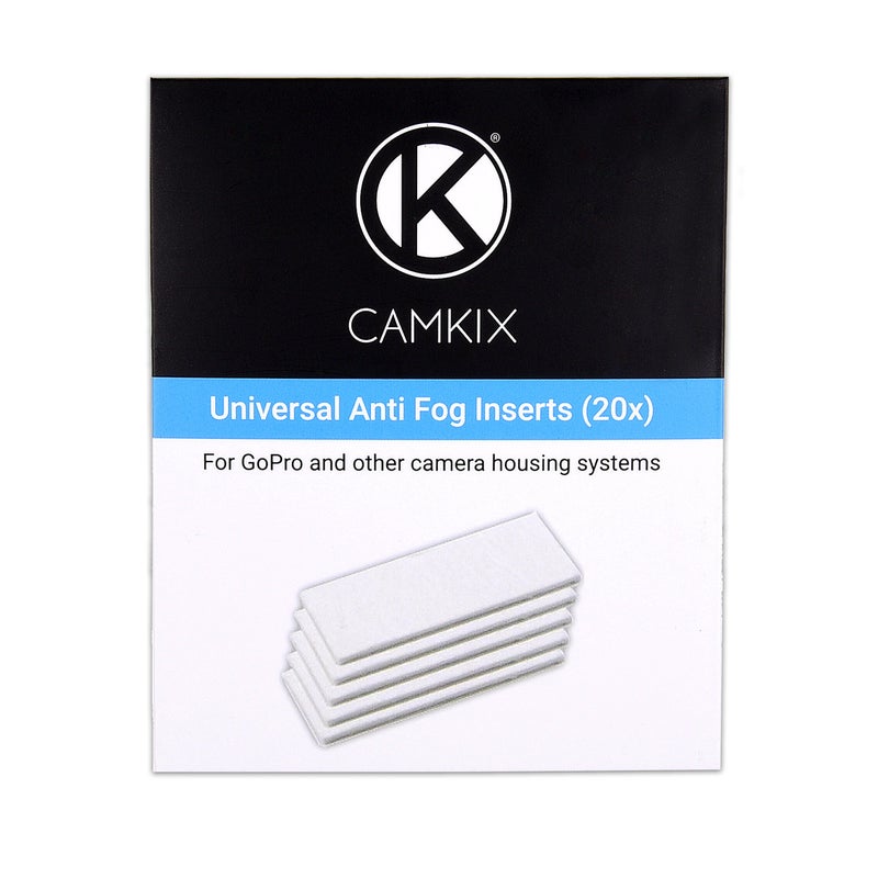 CamKix Anti-Fog Inserts compatible with Hero 4 Black, Silver, 3+, 3, 2, 1 and Other Camera and Housing Systems â€“ 20 Pack Reusable Moisture Removing Inserts - Image 1
